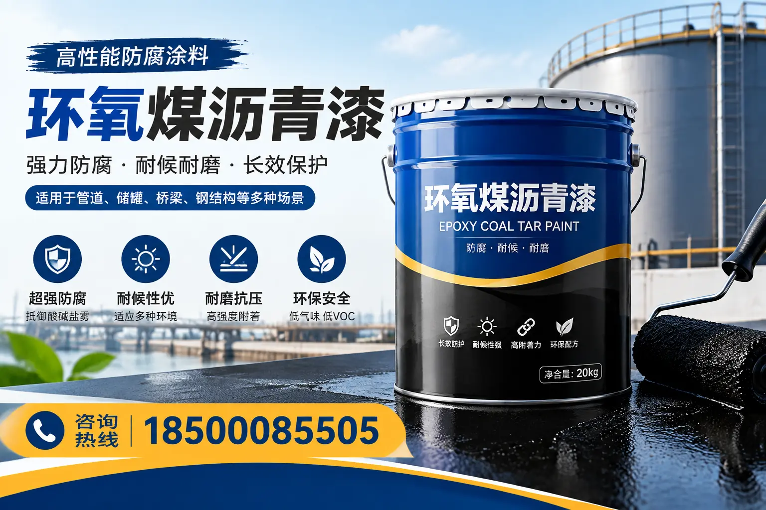 环氧煤沥青漆的施工步骤详解，果洛装修必备知识